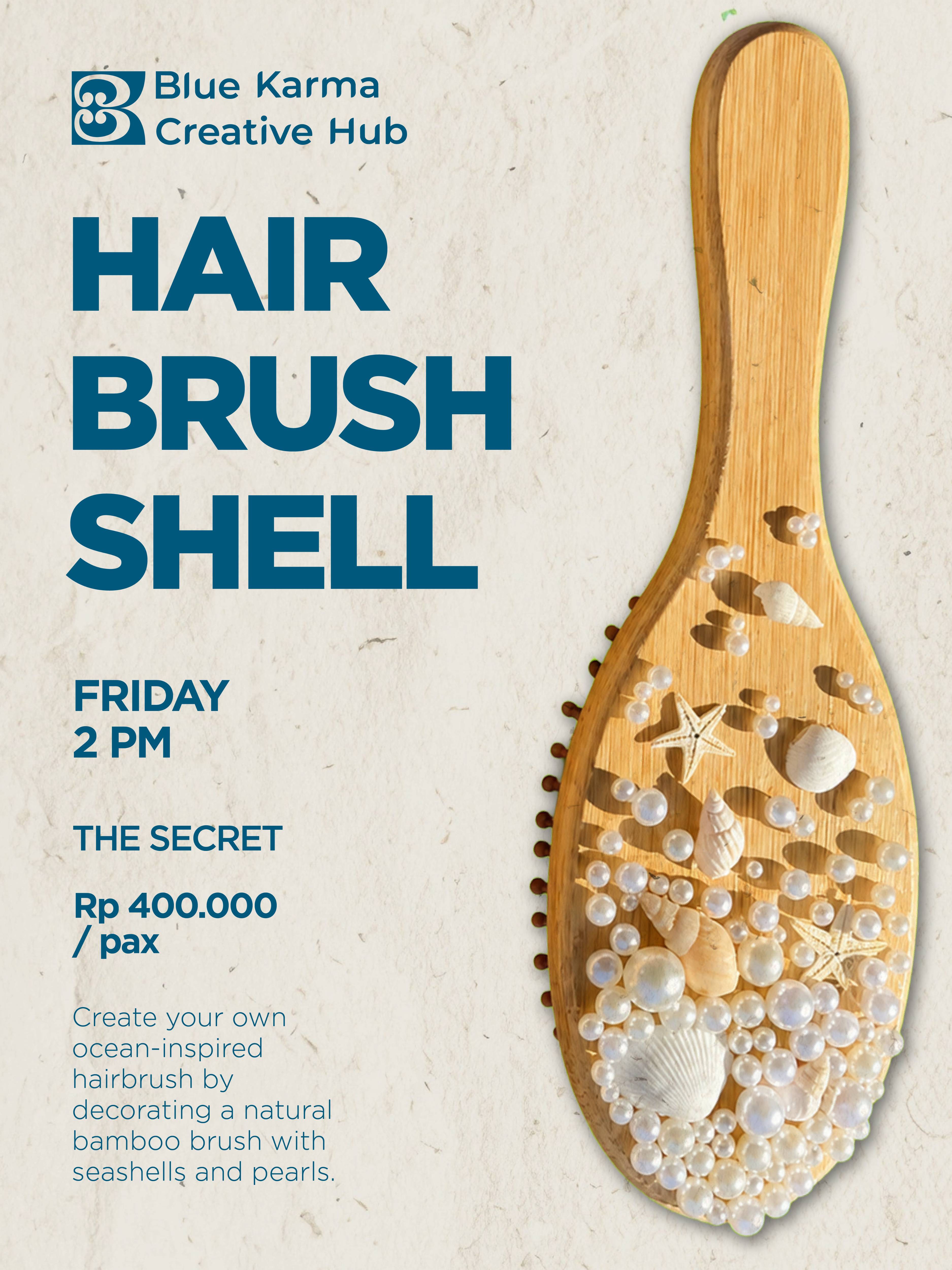 Seashell Hairbrush Decorating Workshop