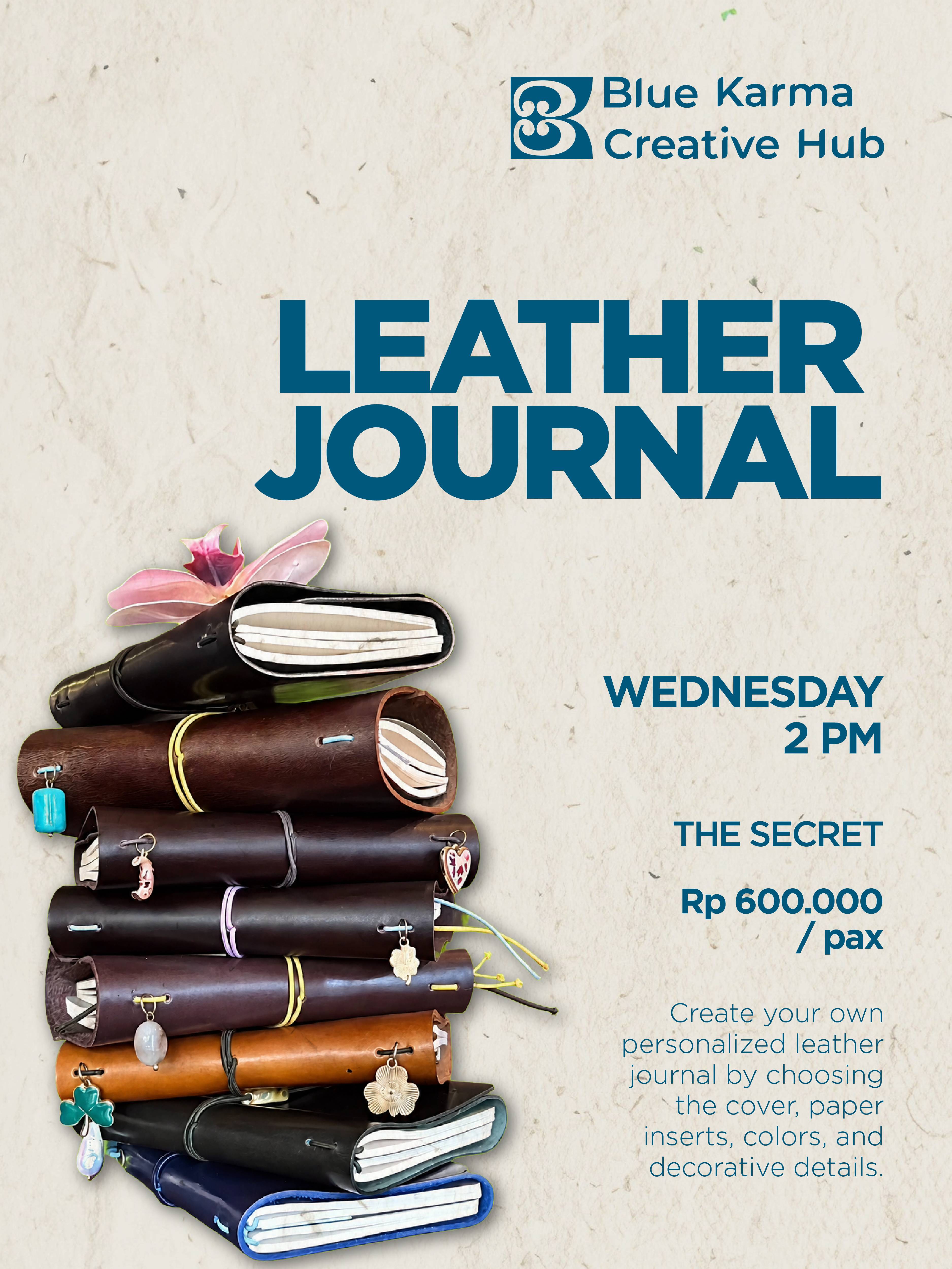 Handmade Leather Journal Workshop