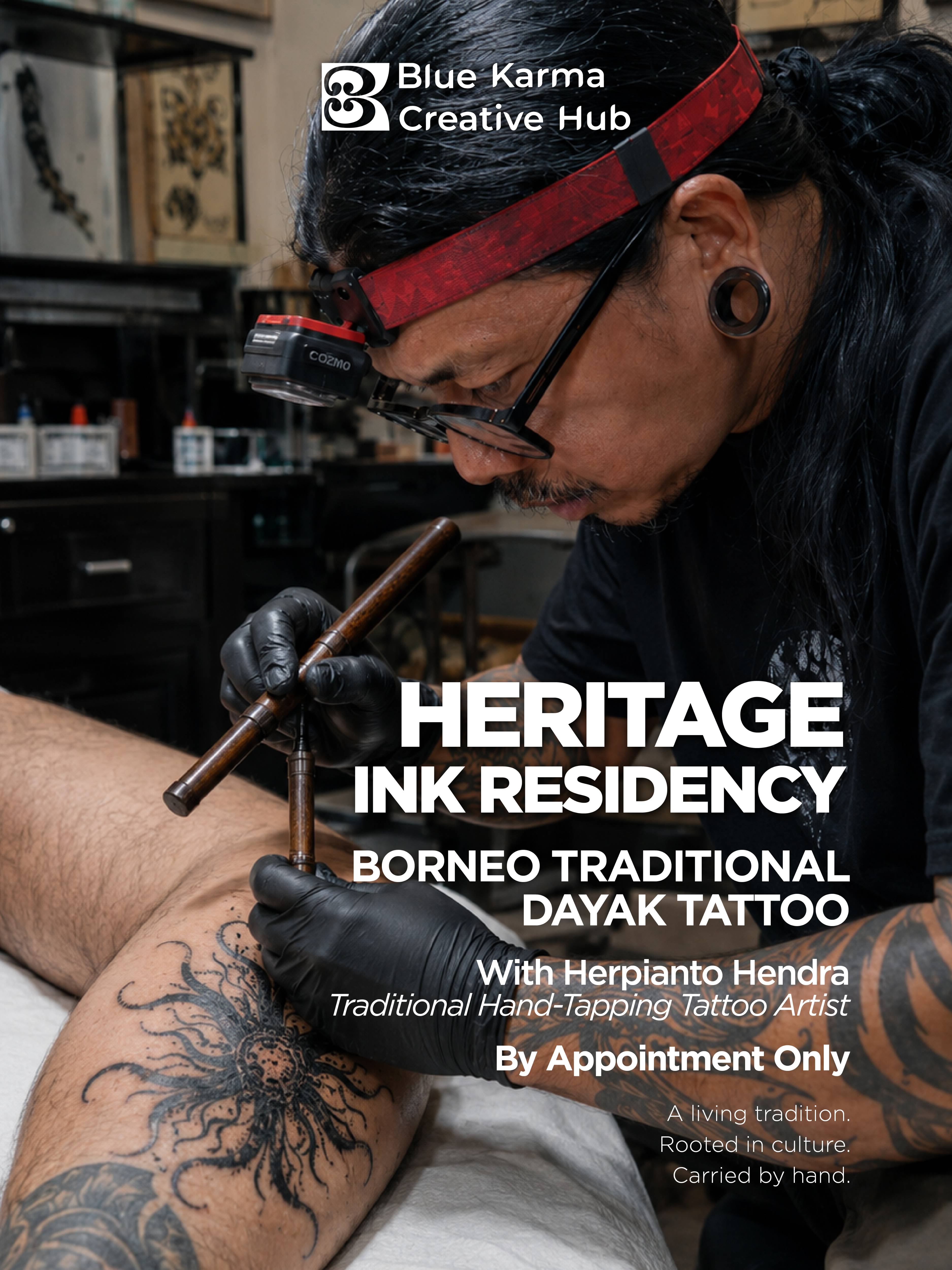 Traditional Dayak Hand-Tapped Tattoo Experience