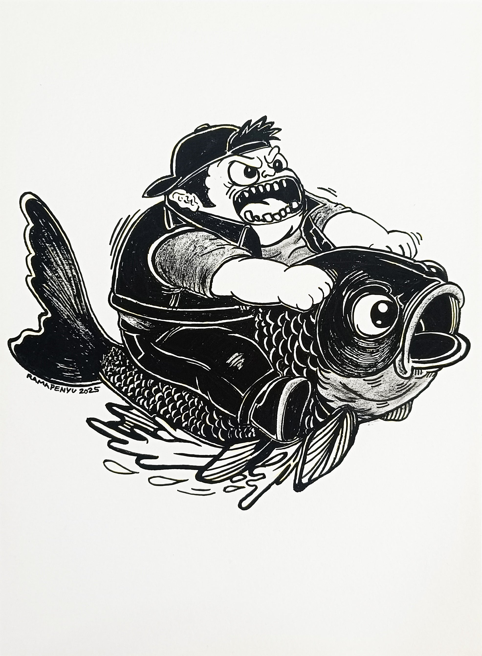 Kintaro Riding The Carp
