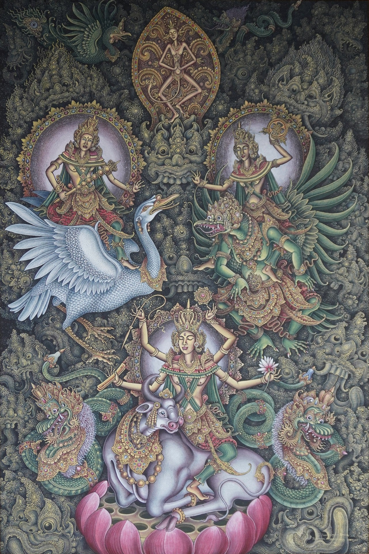 Trimurti (the threefold god)